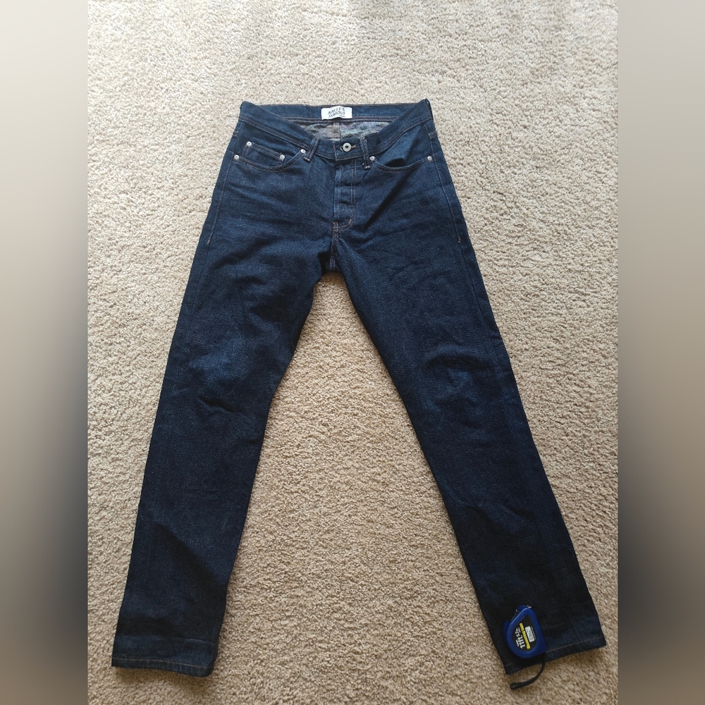 SOLD Naked & Famous Denim - Japan Heritage Kasuri Rainbow Weft Jeans Weird Guy